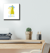 Libra Wrapped Canvas 12x12 | Zodiac Series 4 - Beyond T-shirts